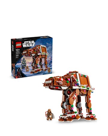 LEGO Gingerbread AT AT with minifigure