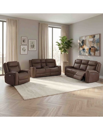 Hayes Power Recliner 2 Seater Sofa with Console & USB Charging