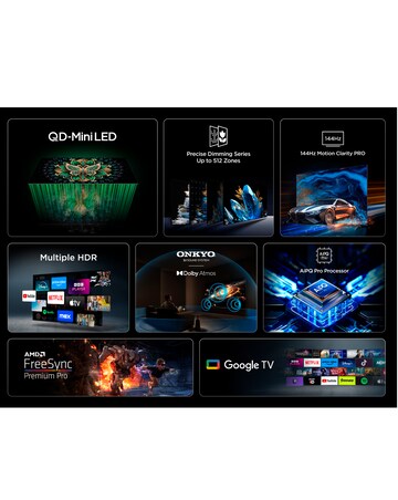 TCL 55C6K-UK 55in 4K Mini LED HDR Smart Fire TV with Freely