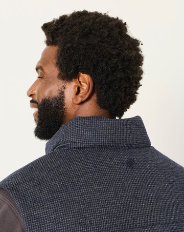 FatFace Tarn Cjeck Gilet (Regular & Tall) - Navy