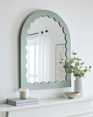 Dalia Scallop Arched Wall Mirror