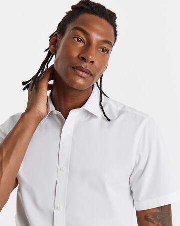 3 Pack Short Sleeve White Formal Shirt