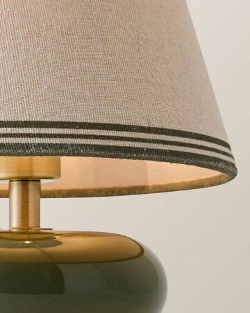 ValueLights Gia Ceramic Stacked Rechargeable Table Lamp