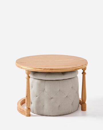 Mae Side Table with Ottoman