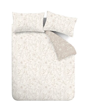 Bianca Brushed Floral Toile Duvet Cover Set