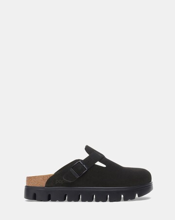 Birkenstock Boston Chunky Suede Leather Mules - Standard Fit
