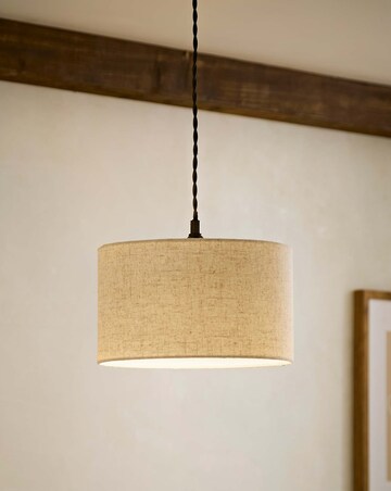 ValueLights Reni Small Linen Drum Shade