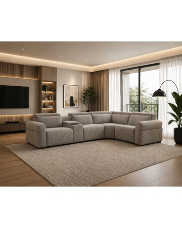 Weston Power Recliner 2 Corner 1 Seater Sofa with Console