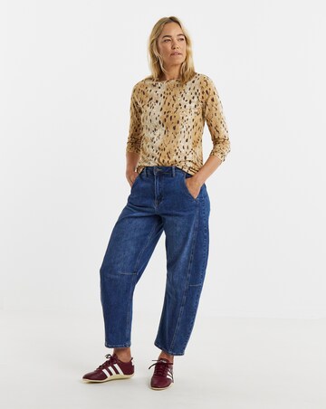 Doe Print Crew Neck Long Sleeve T-Shirt