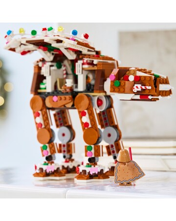 LEGO Gingerbread AT AT with minifigure