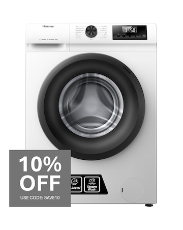 Hisense WF1Q8041BW 1 Series 8kg 1400 Spin Washing Machine - White