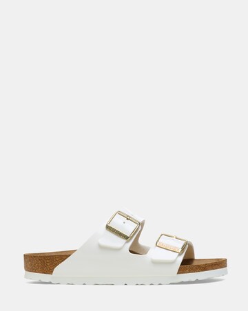 Birkenstock Arizona White Patent Sandals - Standard Fit (D)