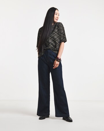 Check Jacquard Boxy T-Shirt