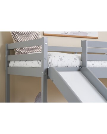 Birlea Kids Frankie Midisleeper With Slide- Grey