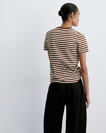 Mango Striped Cotton T-Shirt
