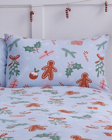 Catherine Lansfield Christmas Gingerbread Duvet Cover Set