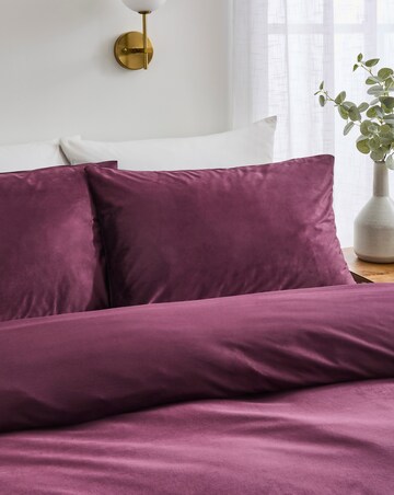 Soft Plain Velvet Duvet Cover Set