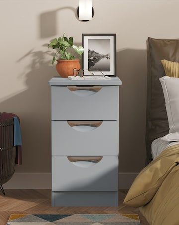 Haydn Ready Assembled 3 Drawer Bedside - Kids