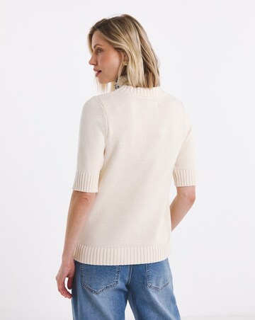 Chunky Crew Neck Cardigan