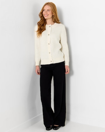 Joe Browns Daisy Woven Trim Sparkle Yarn Cardigan