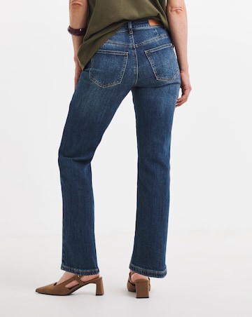 Mid Blue Authentic Straight Leg Jeans
