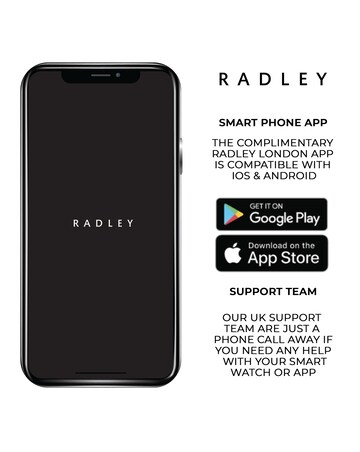 Radley Series 20 Smart Calling Watch with Dark Cherry Silicone Strap