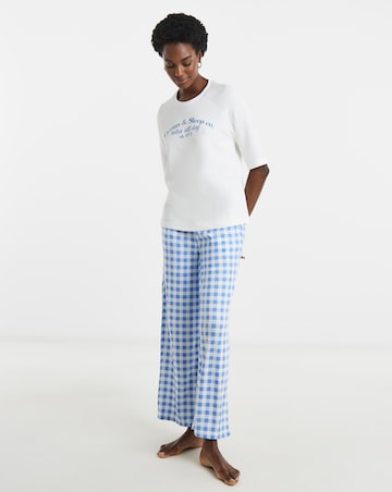 Pretty Secrets Raglan Sleeve Gingham Lounge Set