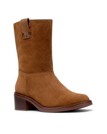 Clarks Suede Digby Slouchy Ankle Boot - Standard Fit (D)