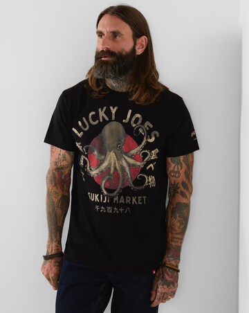 Joe Browns Lucky Joes Octopus T-Shirt - Black