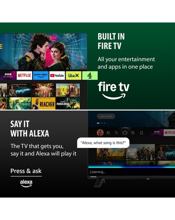 Toshiba 43UF2653DB 43in 4k Ultra HD Smart TV with Freely