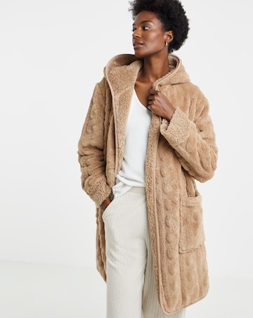Pretty Secrets Cable Fleece Cardigan