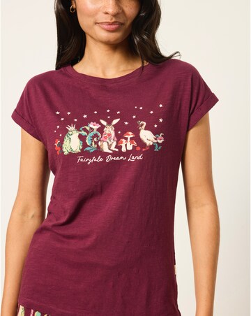 FatFace V&A Fairytale Graphic Pyjama Top