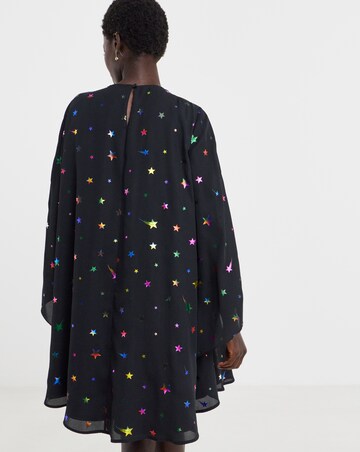 Twisted Wunder Sue Multi Star Foil Mini Chiffon Dress