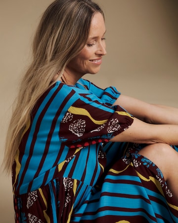 Julipa Crinkle Button Down Midi Dress