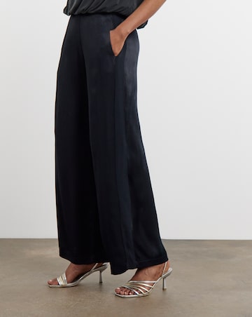 Joanna Hope Hammered Satin Wide Leg Trousers
