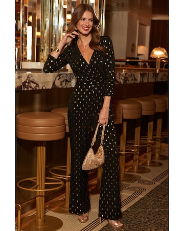 Sosandar Fleck Print Jumpsuit