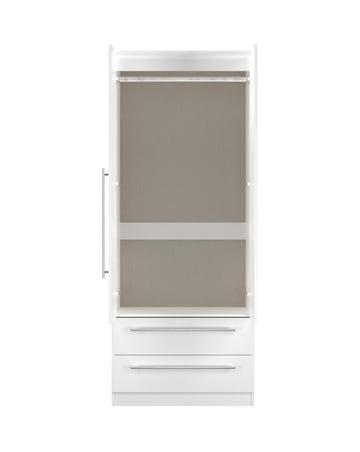 Osprey Ready Assembled 2 Door 2 Drawer Mirrored Robe - Kids