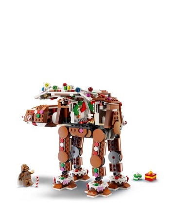 LEGO Gingerbread AT AT with minifigure