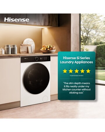 Hisense 3i 11kg 1400rpm KitchenFit Washing Machine Black