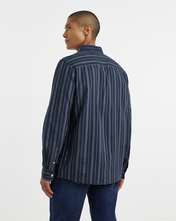 Long Sleeve Stripe Oxford Shirt Long