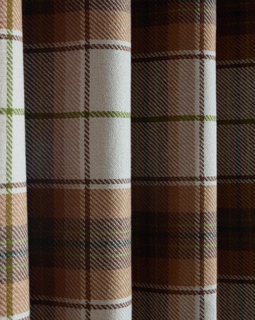 Catherine Lansfield Brushed Woven Glencoe Check Door Curtain