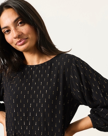 FatFace Stella Metallic Long Blouse