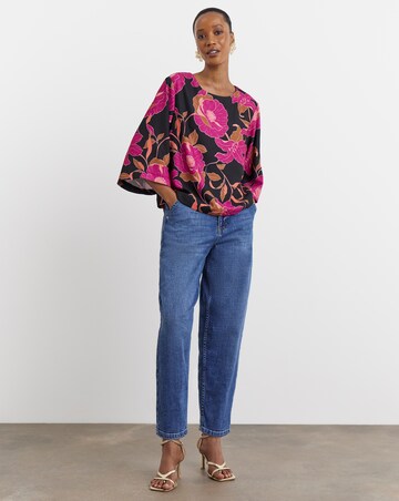 Joanna Hope Printed Crepe Blouse