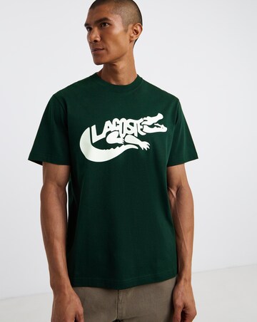 Lacoste Short Sleeve Graphic Printed T-Shirt - Green