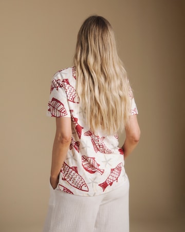 Julipa Cotton Printed V-Neck T-shirt