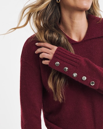 Collared Jumper With Poppers