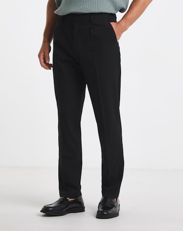 Regular Fit Pleat Front Stretch Formal Trouser