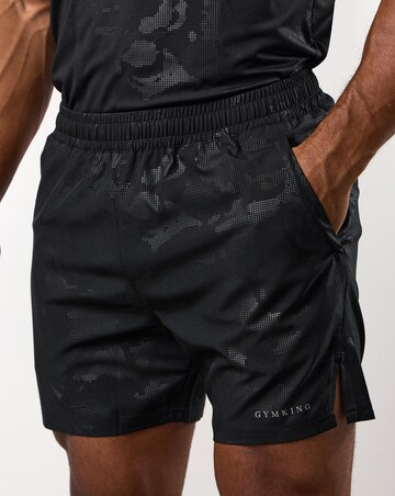 Gym King Debossed Camo Shorts