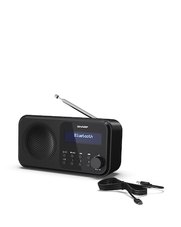 Sharp TOKYO Portable Digital Radio - Midnight Black