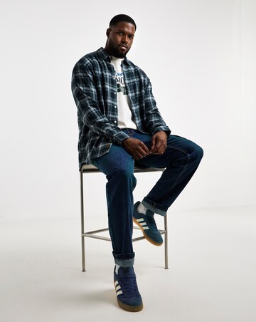 Jack & Jones Field Check Shirt - Navy Multi